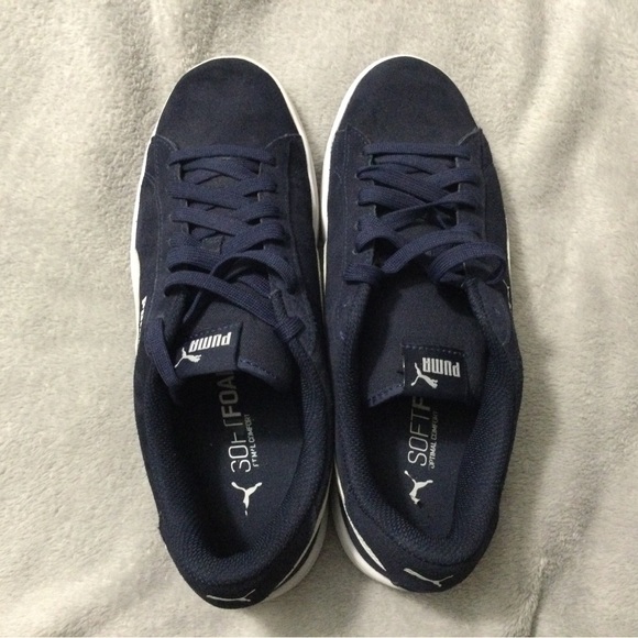 Puma Soft Foam Navy Sneaker Mens Size 9 Great Condition - Picture 6 of 15